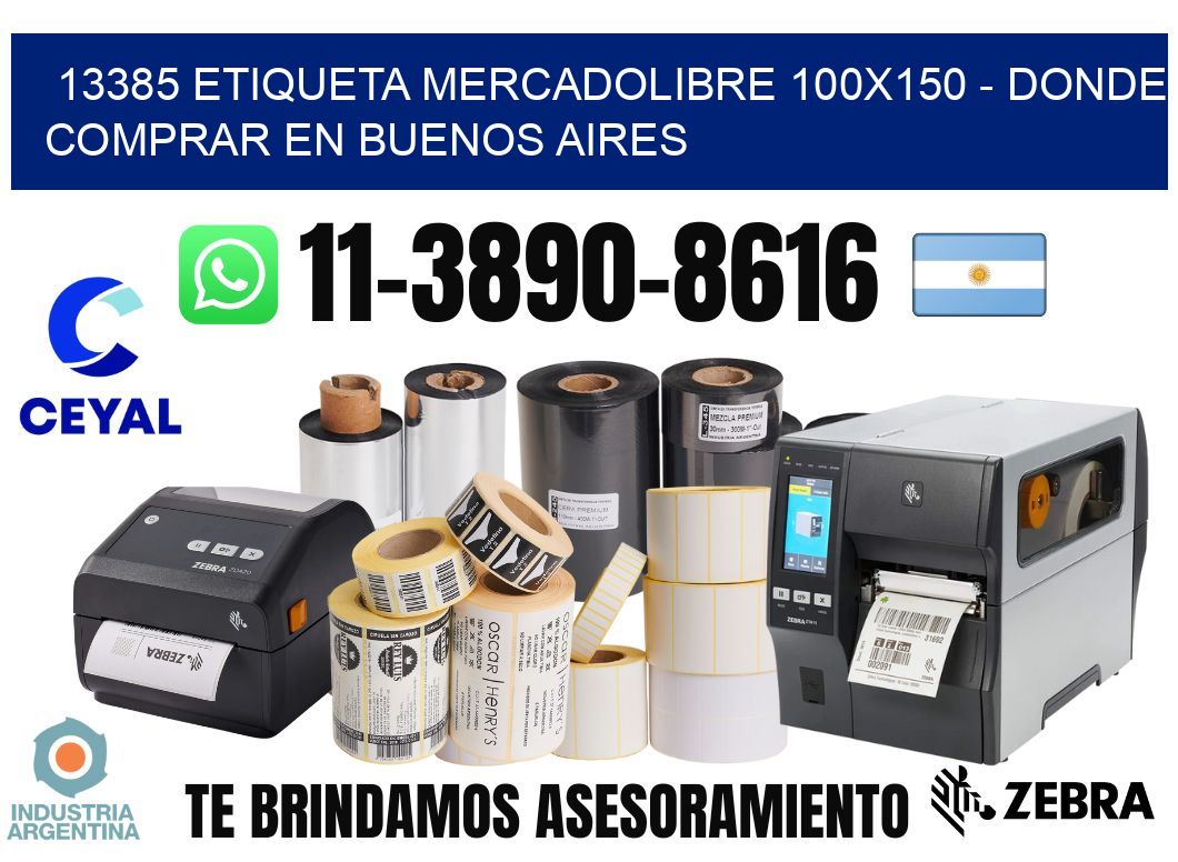 13385 etiqueta MercadoLibre 100x150 - Donde Comprar en Buenos Aires