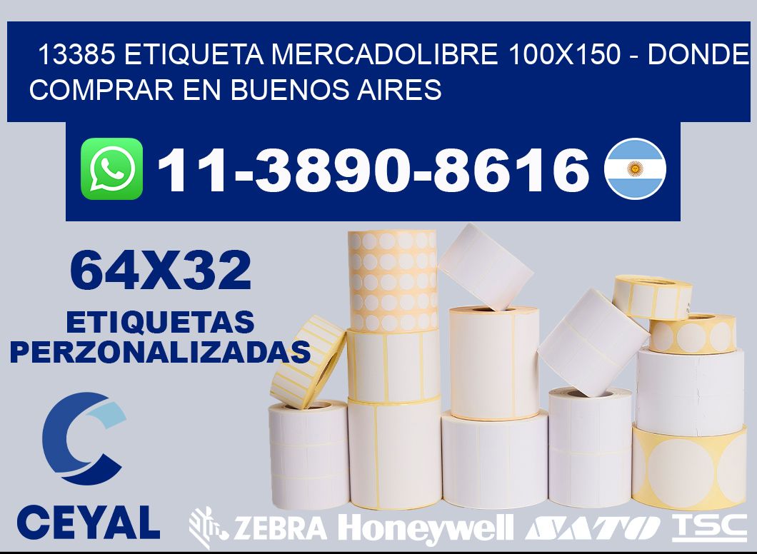 13385 etiqueta MercadoLibre 100x150 - Donde Comprar en Buenos Aires
