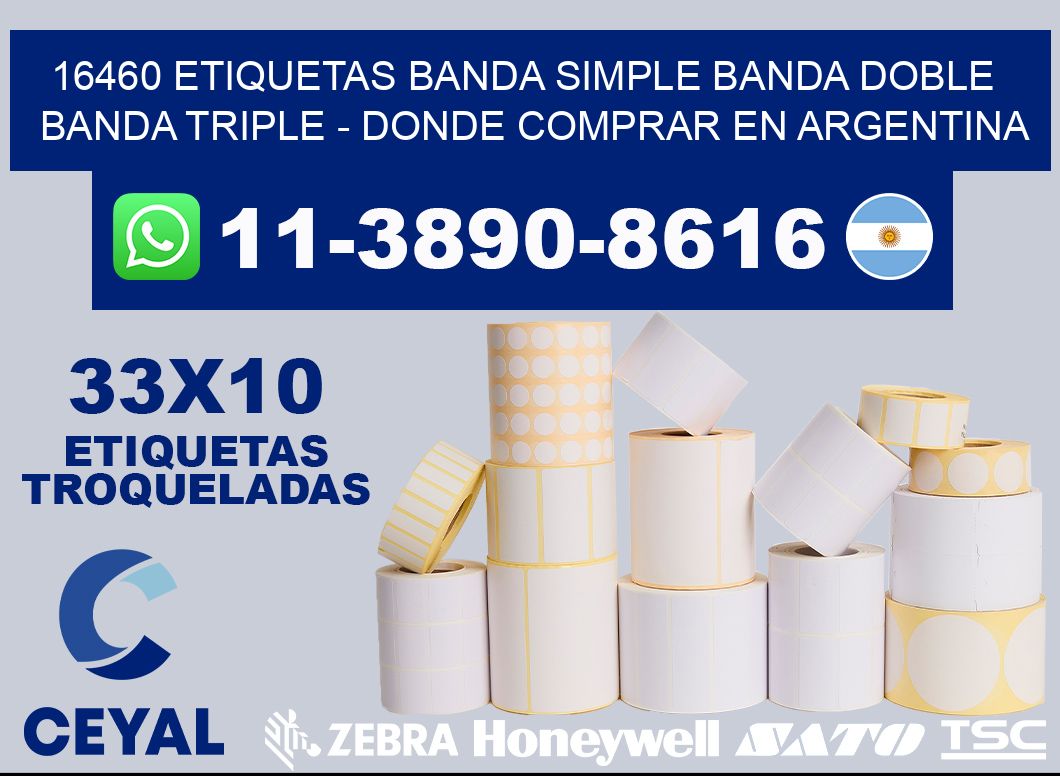 16460 etiquetas banda simple banda doble banda triple - Donde Comprar en Argentina