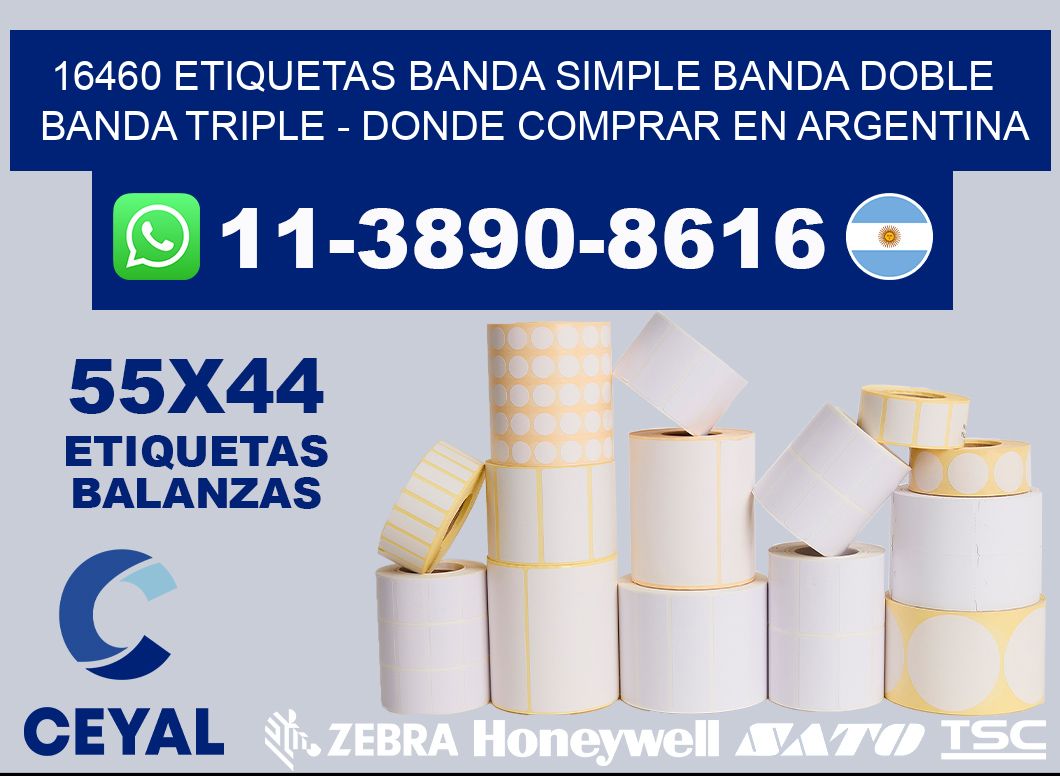 16460 etiquetas banda simple banda doble banda triple - Donde Comprar en Argentina