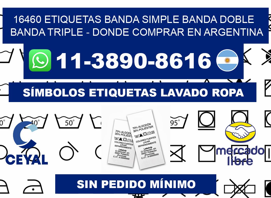 16460 etiquetas banda simple banda doble banda triple - Donde Comprar en Argentina