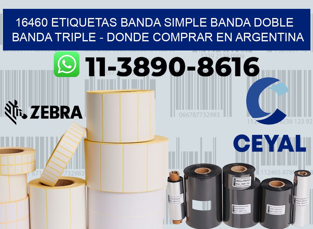 16460 etiquetas banda simple banda doble banda triple - Donde Comprar en Argentina