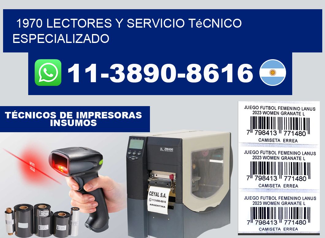 1970 Lectores y Servicio Técnico Especializado