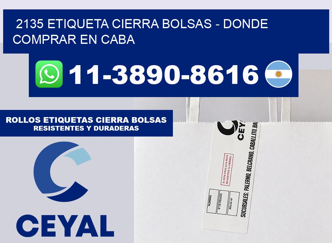 2135 etiqueta Cierra Bolsas – Donde Comprar en Caba