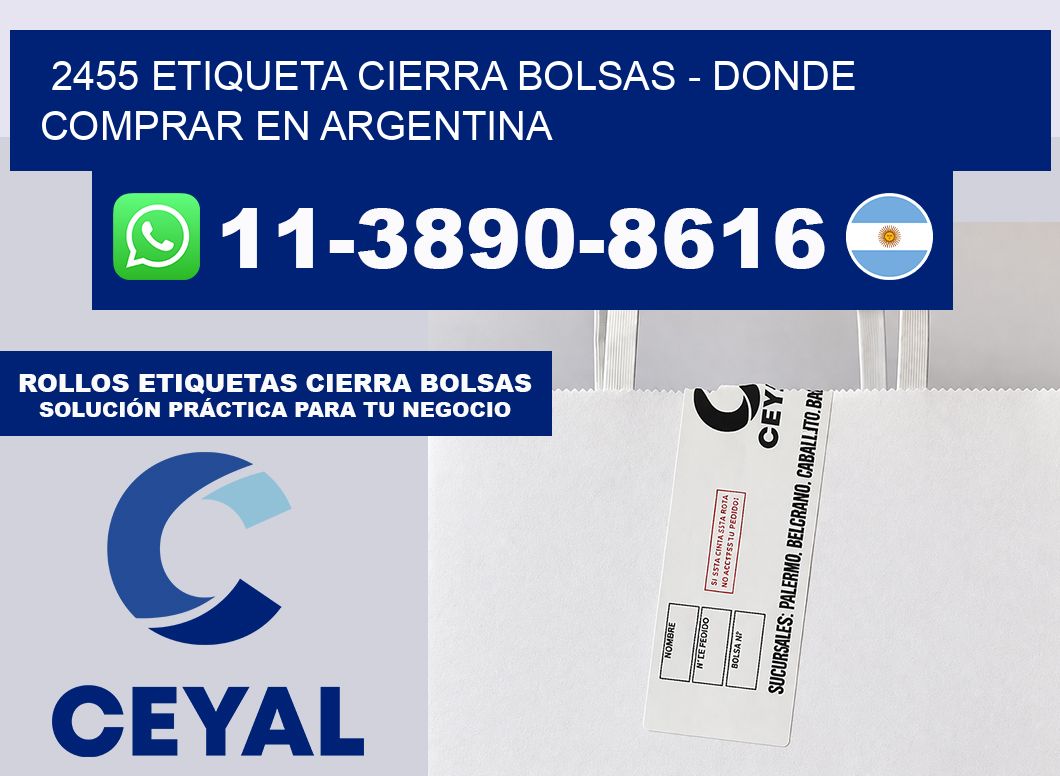 2455 etiqueta Cierra Bolsas – Donde Comprar en Argentina