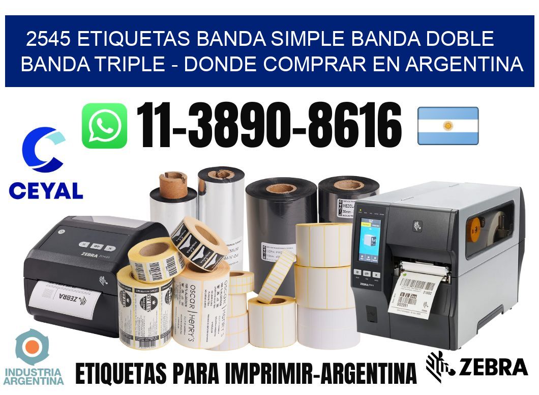 2545 etiquetas banda simple banda doble banda triple - Donde Comprar en Argentina