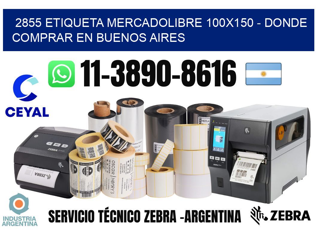 2855 etiqueta MercadoLibre 100x150 - Donde Comprar en Buenos Aires