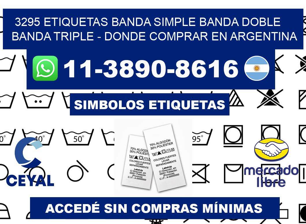 3295 etiquetas banda simple banda doble banda triple - Donde Comprar en Argentina