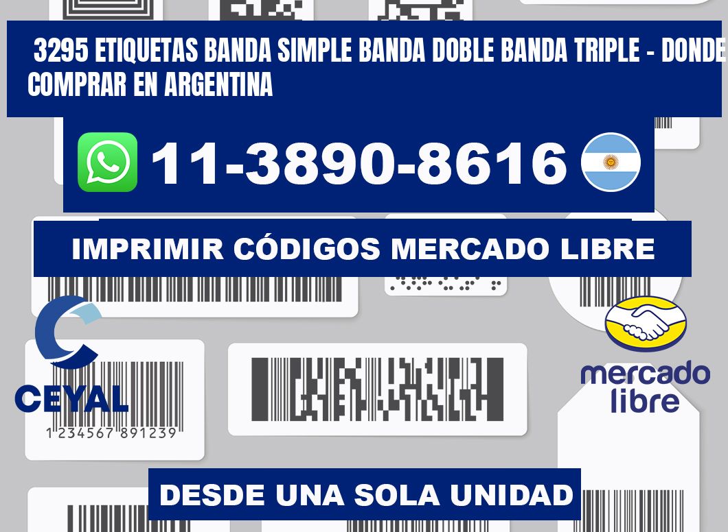3295 etiquetas banda simple banda doble banda triple - Donde Comprar en Argentina