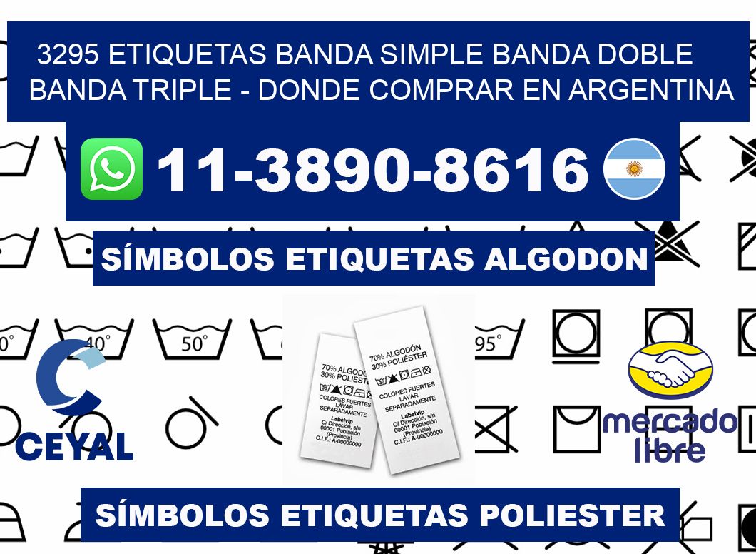 3295 etiquetas banda simple banda doble banda triple - Donde Comprar en Argentina