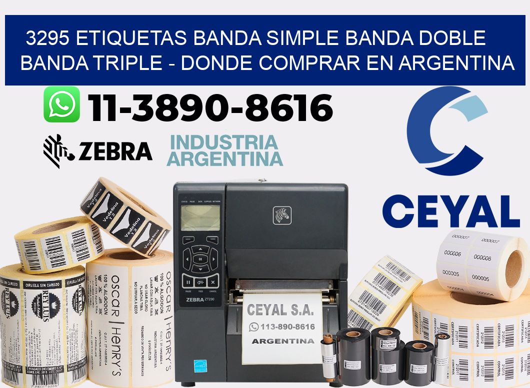 3295 etiquetas banda simple banda doble banda triple - Donde Comprar en Argentina