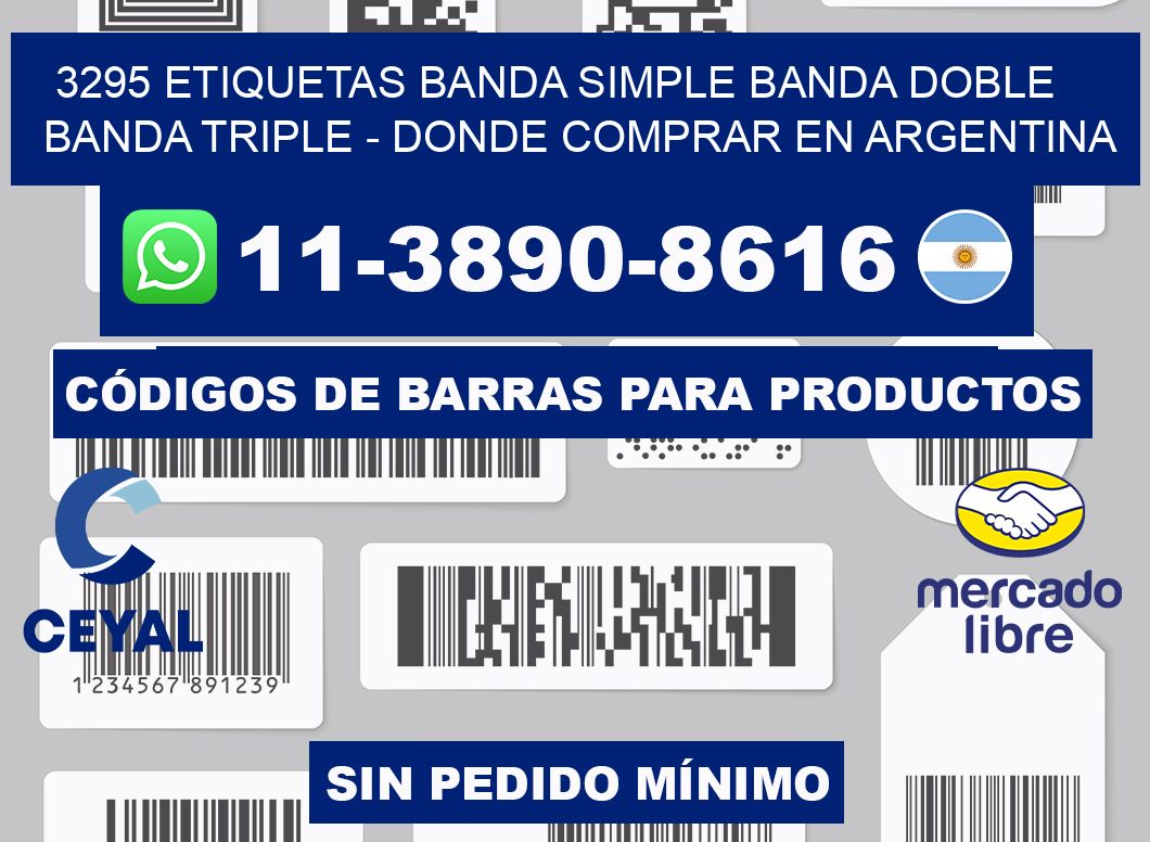 3295 etiquetas banda simple banda doble banda triple - Donde Comprar en Argentina