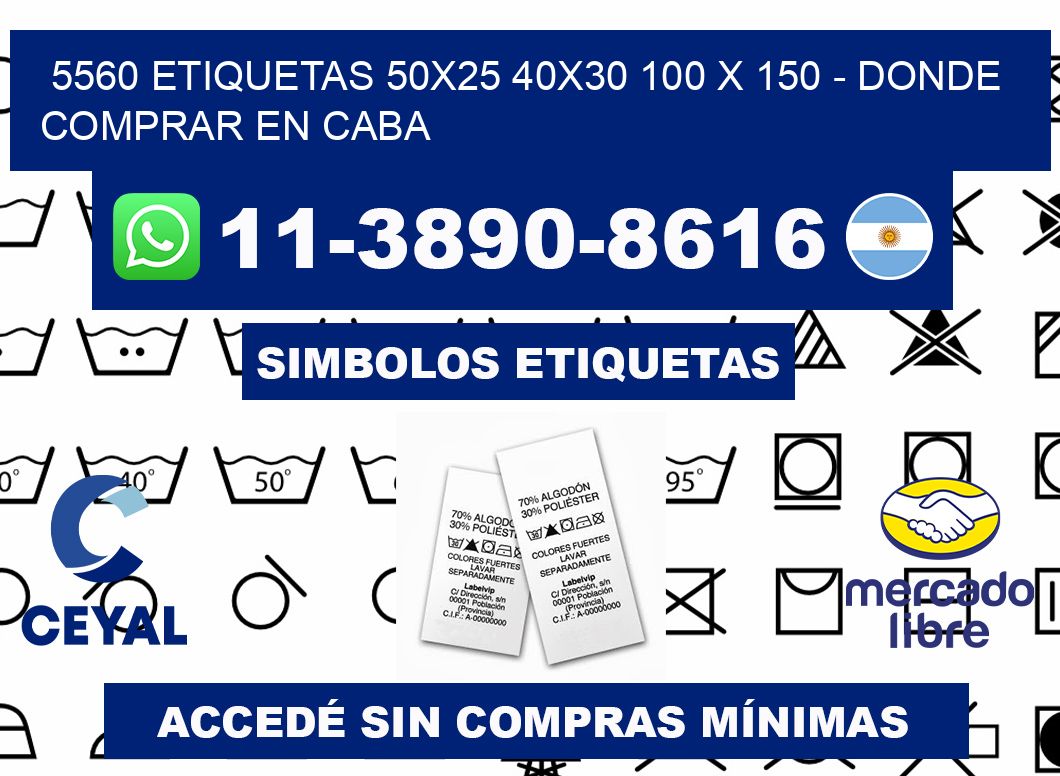 5560 etiquetas 50x25 40x30 100 x 150 - Donde Comprar en Caba