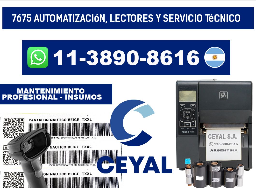 7675 Automatización, Lectores y Servicio Técnico