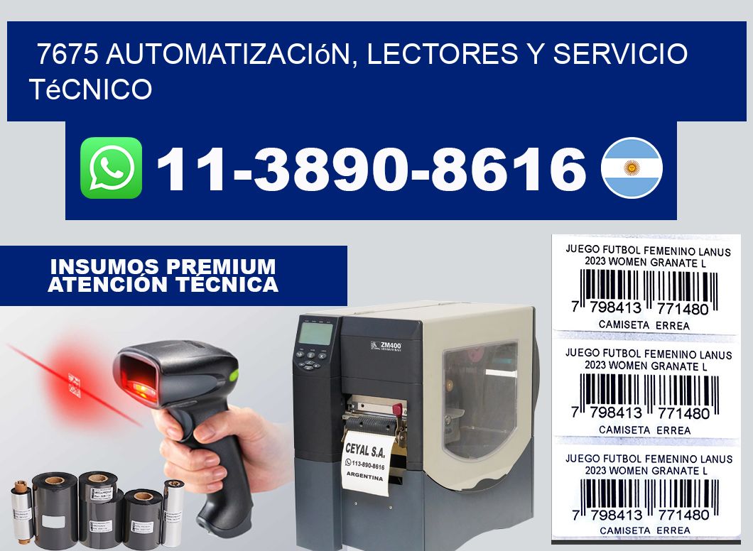 7675 Automatización, Lectores y Servicio Técnico