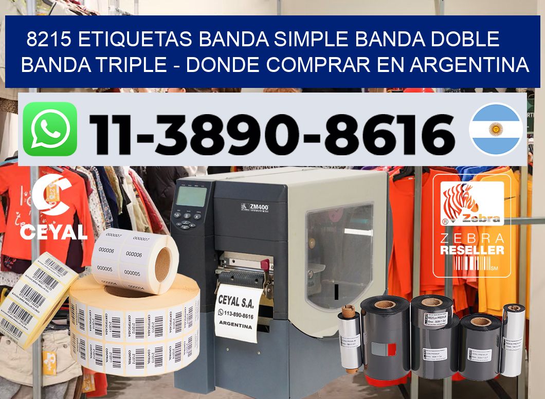 8215 etiquetas banda simple banda doble banda triple – Donde Comprar en Argentina