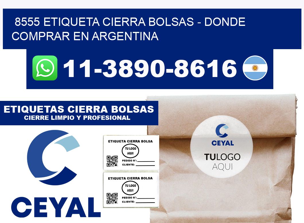 8555 etiqueta Cierra Bolsas - Donde Comprar en Argentina