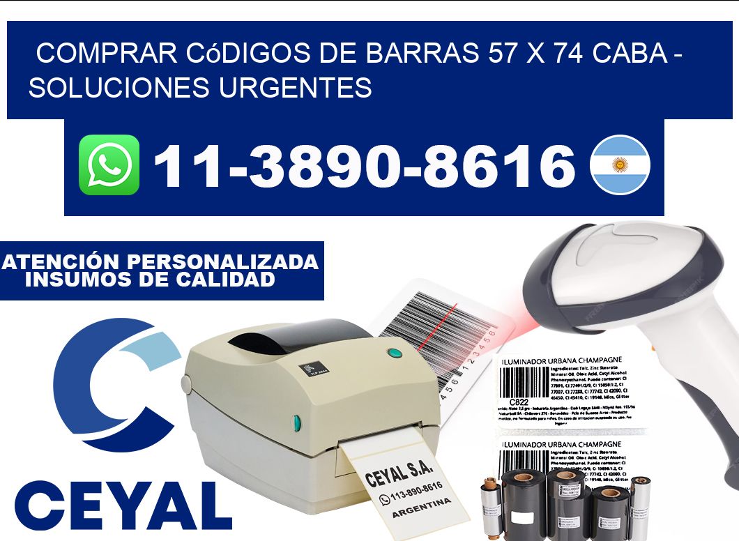 Comprar códigos de barras 57 x 74 CABA - soluciones urgentes