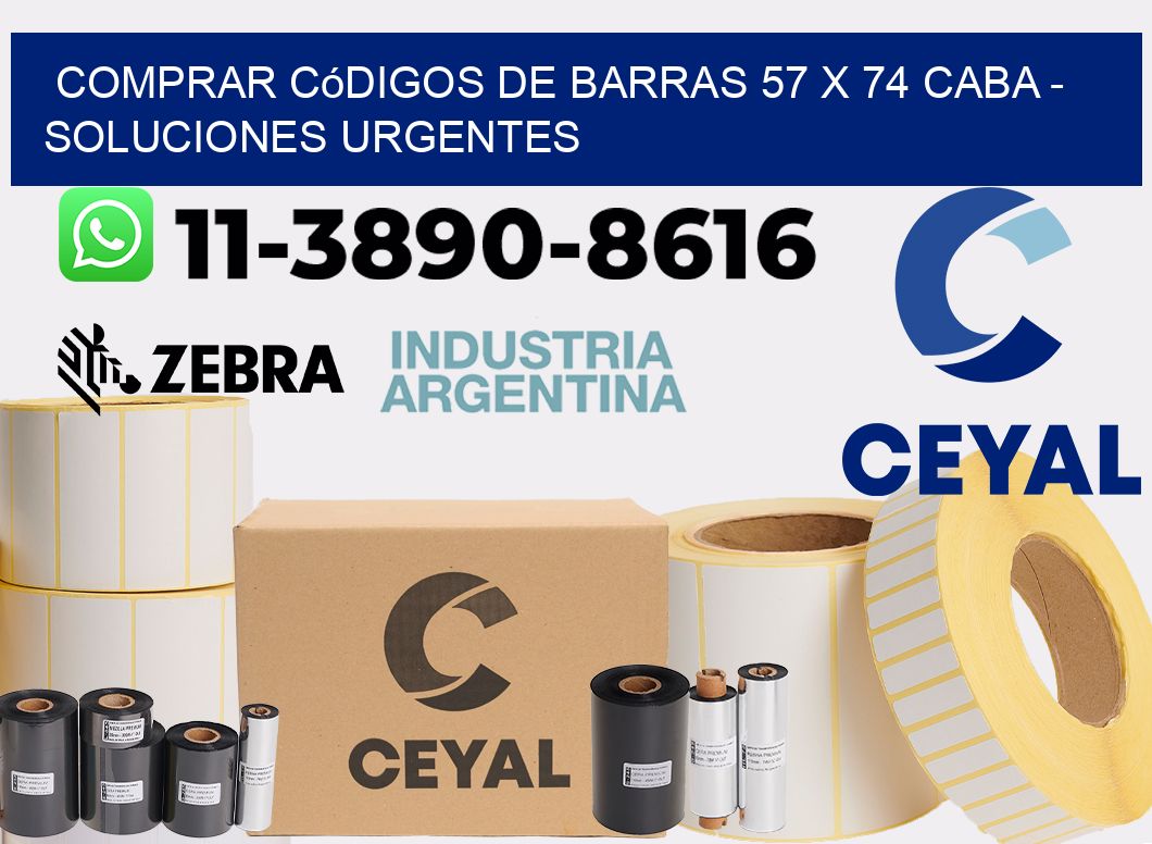 Comprar códigos de barras 57 x 74 CABA - soluciones urgentes