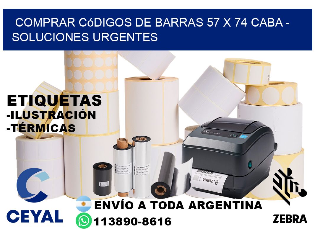 Comprar códigos de barras 57 x 74 CABA - soluciones urgentes