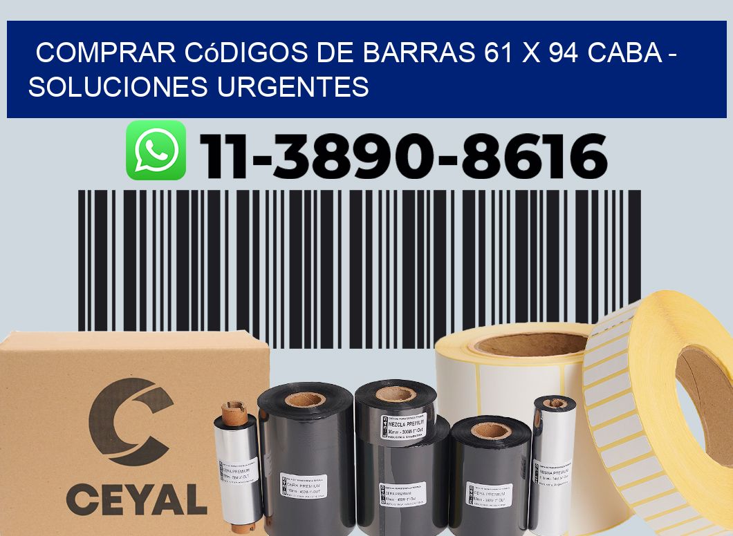 Comprar códigos de barras 61 x 94 CABA - soluciones urgentes