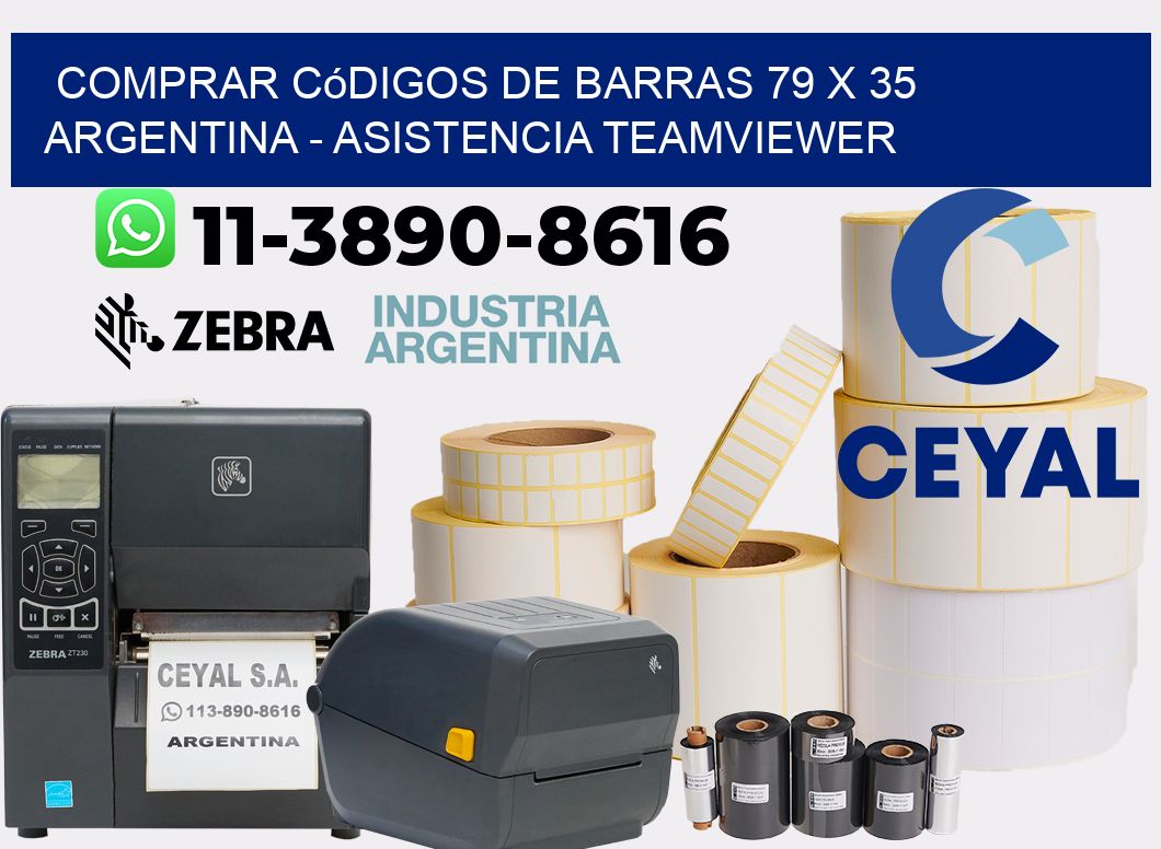 Comprar códigos de barras 79 x 35 argentina - asistencia teamviewer