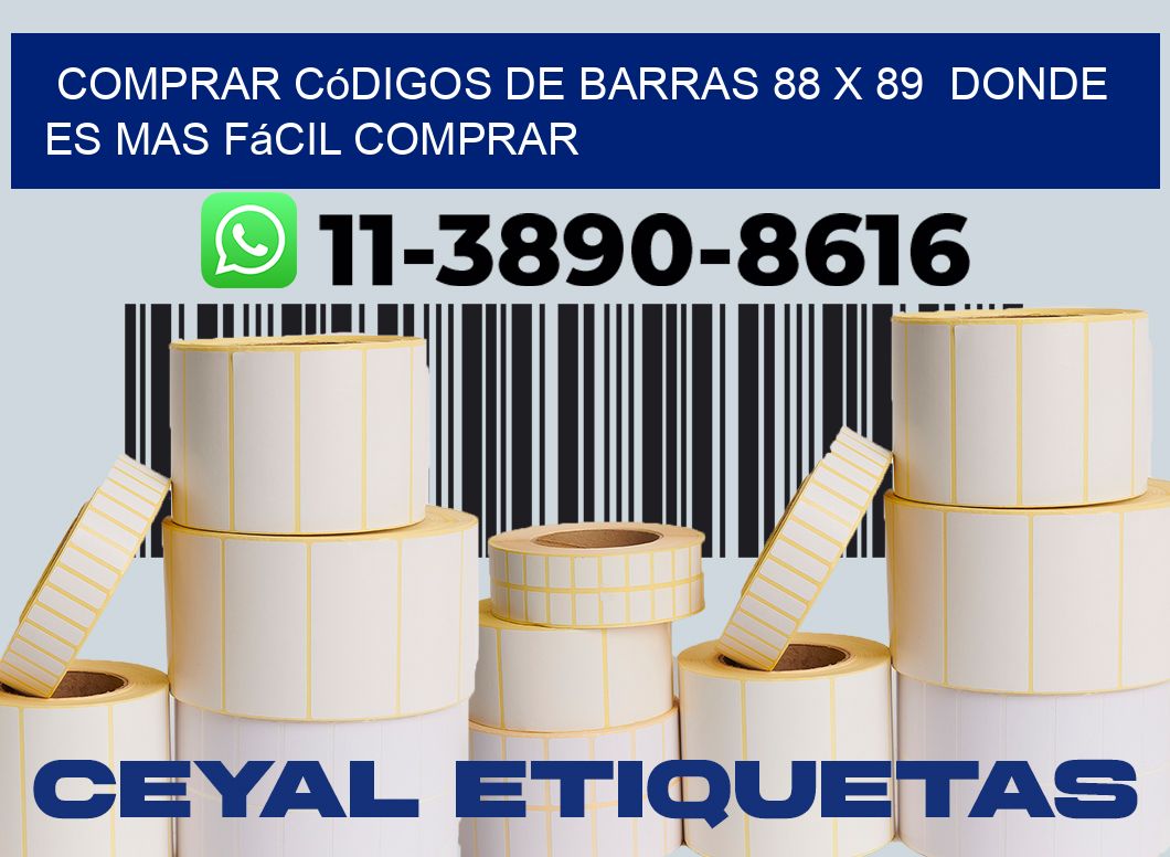 Comprar códigos de barras 88 x 89  Donde es mas fácil comprar