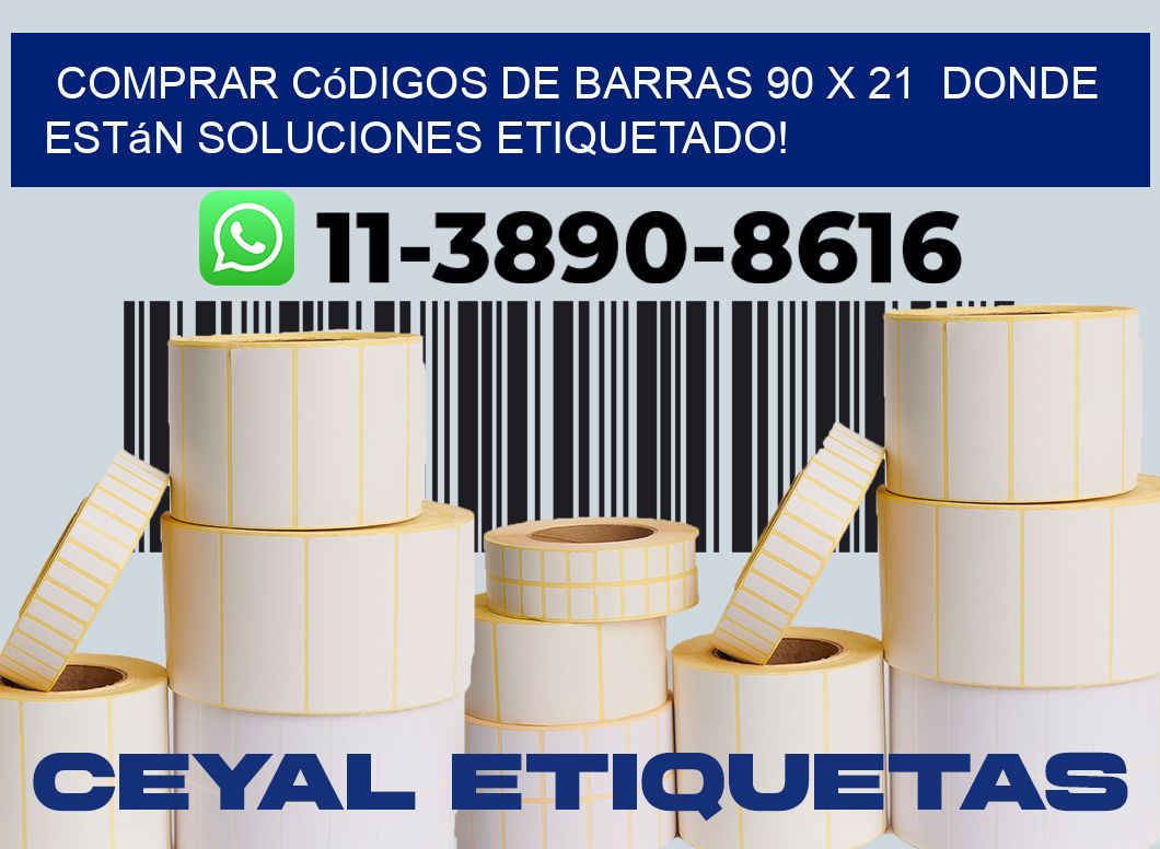 Comprar códigos de barras 90 x 21  donde están soluciones etiquetado!