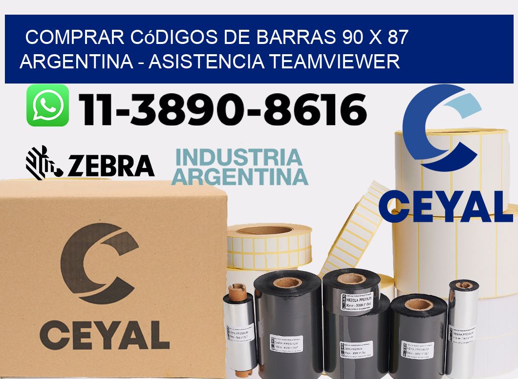 Comprar códigos de barras 90 x 87 argentina - asistencia teamviewer