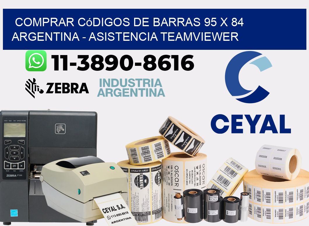 Comprar códigos de barras 95 x 84 argentina - asistencia teamviewer