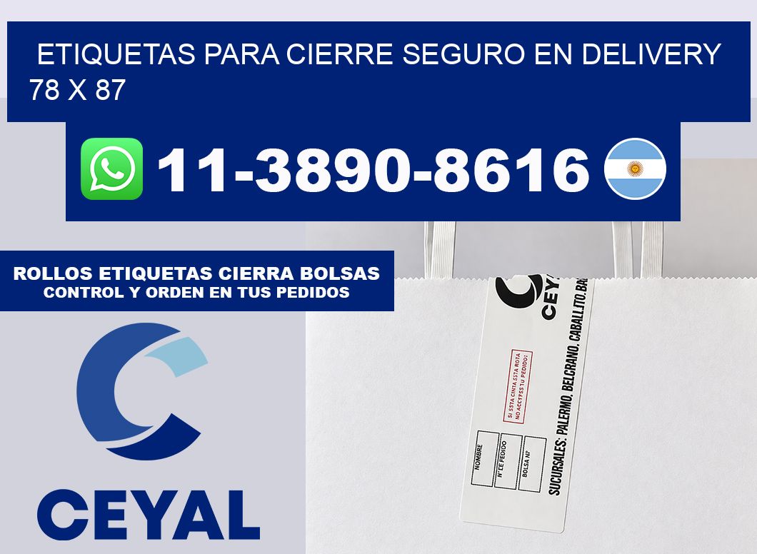 ETIQUETAS PARA CIERRE SEGURO EN DELIVERY 78 x 87