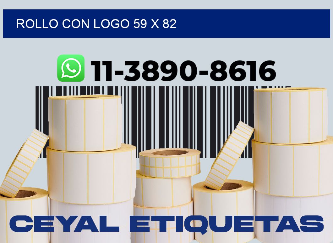 Rollo con logo 59 x 82