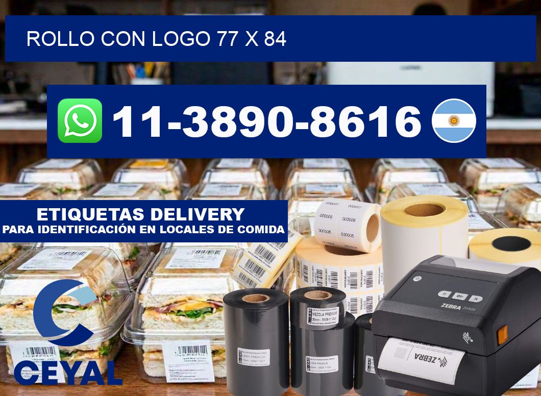 Rollo con logo 77 x 84