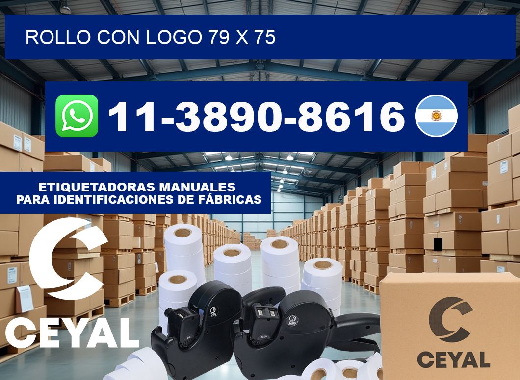 Rollo con logo 79 x 75