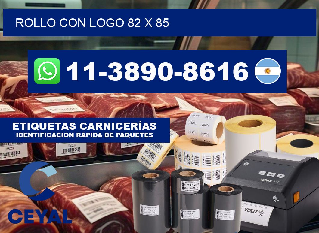 Rollo con logo 82 x 85