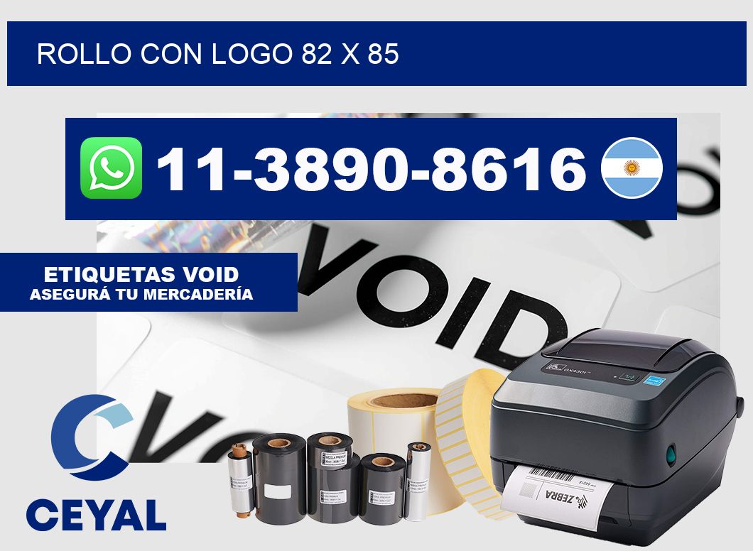 Rollo con logo 82 x 85