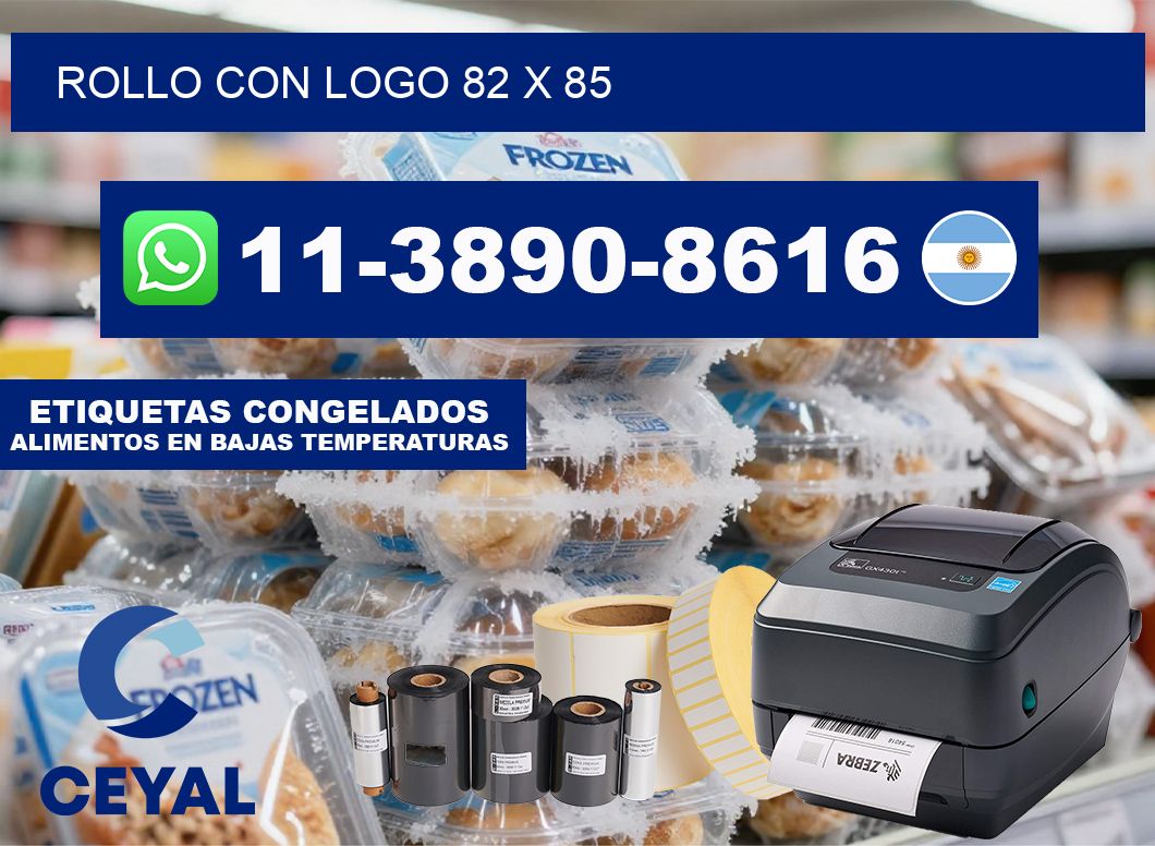Rollo con logo 82 x 85
