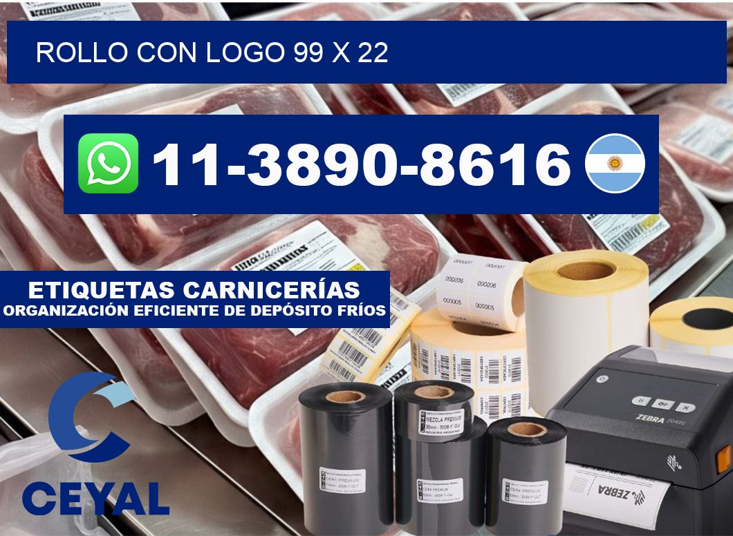 Rollo con logo 99 x 22