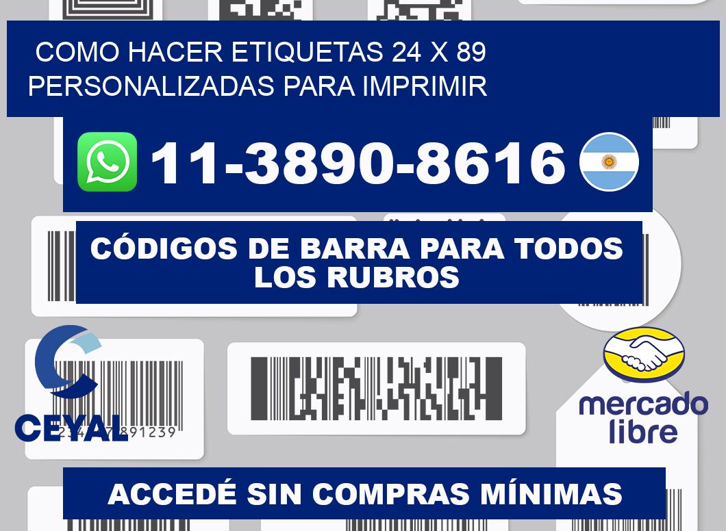 como hacer etiquetas 24 x 89 personalizadas para imprimir