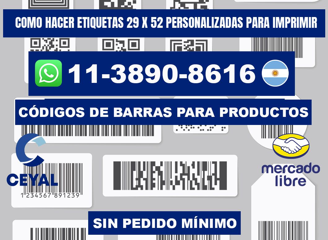 como hacer etiquetas 29 x 52 personalizadas para imprimir