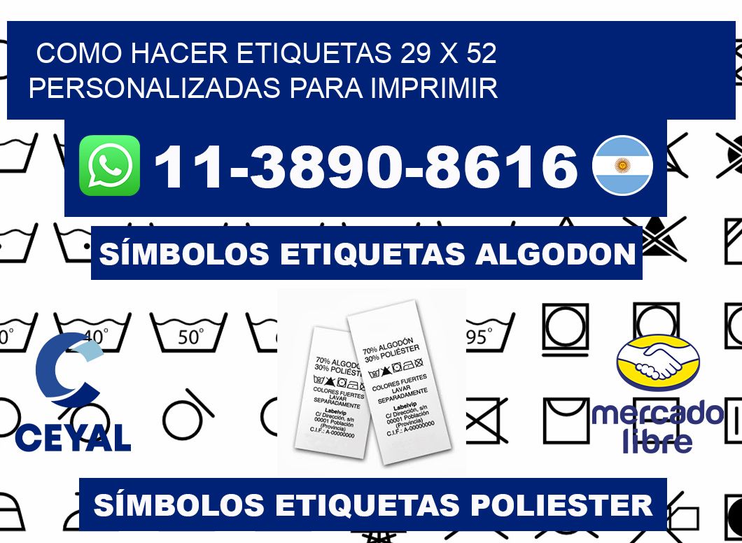 como hacer etiquetas 29 x 52 personalizadas para imprimir