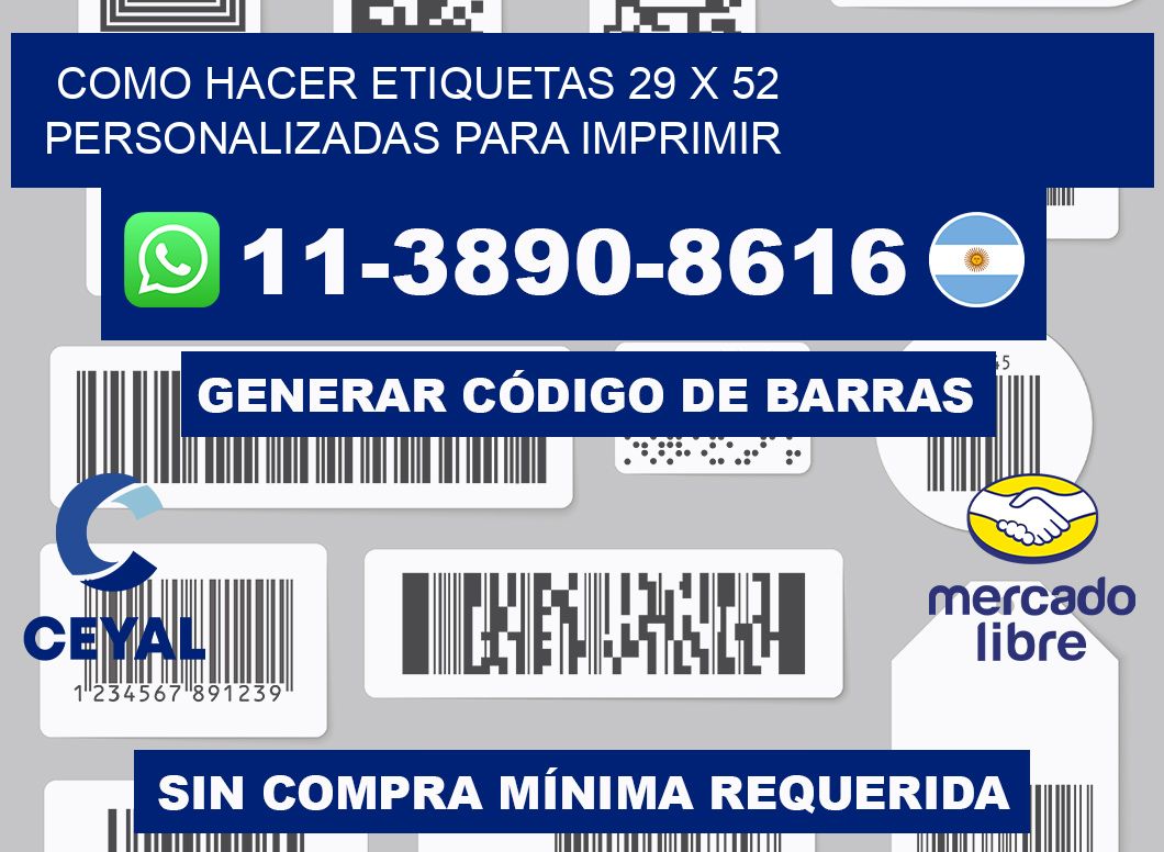 como hacer etiquetas 29 x 52 personalizadas para imprimir