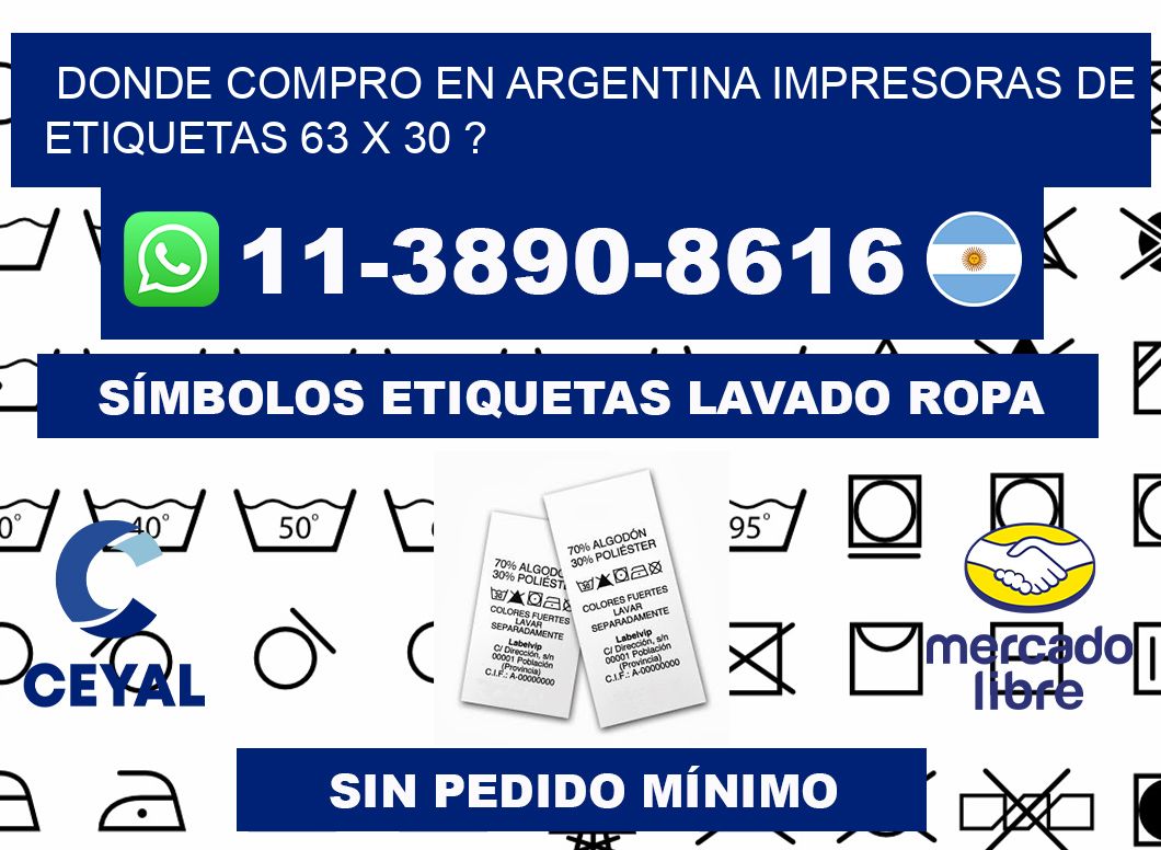 donde compro en argentina impresoras de etiquetas 63 x 30 ?