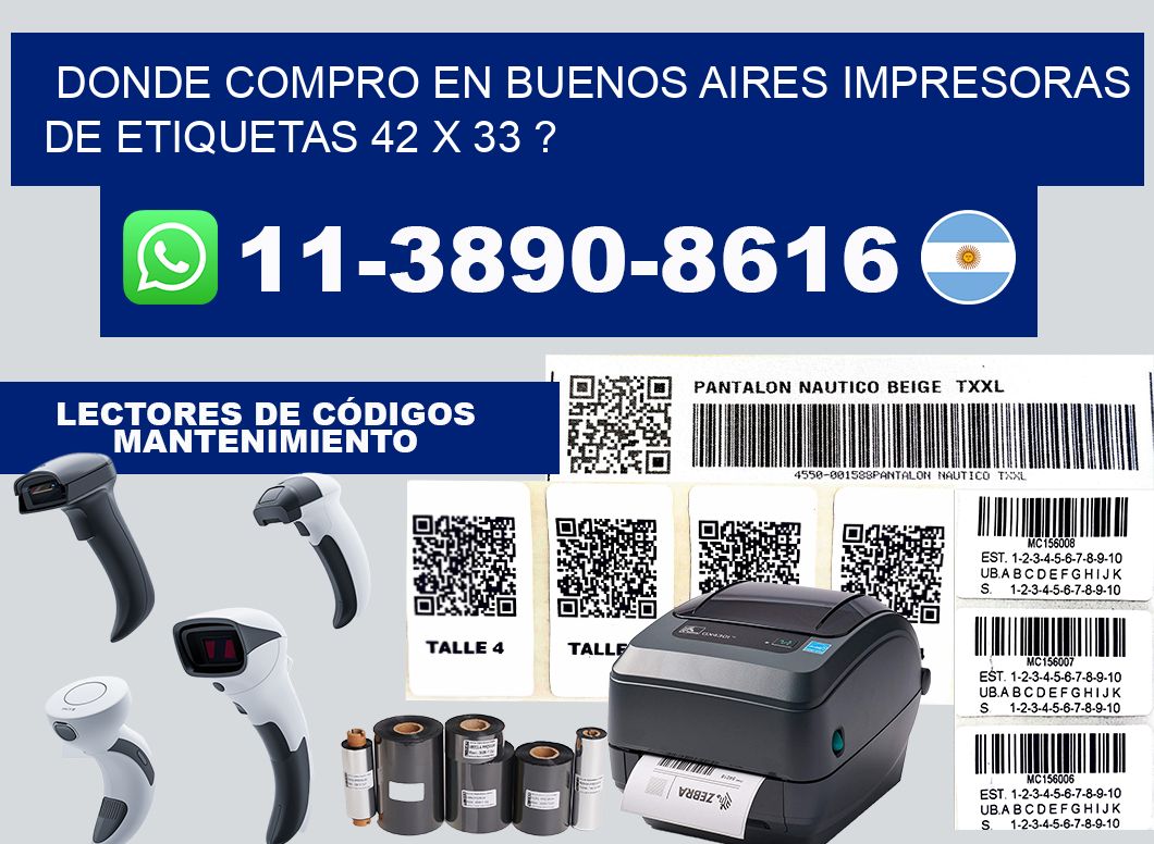 donde compro en buenos aires impresoras de etiquetas 42 x 33 ?