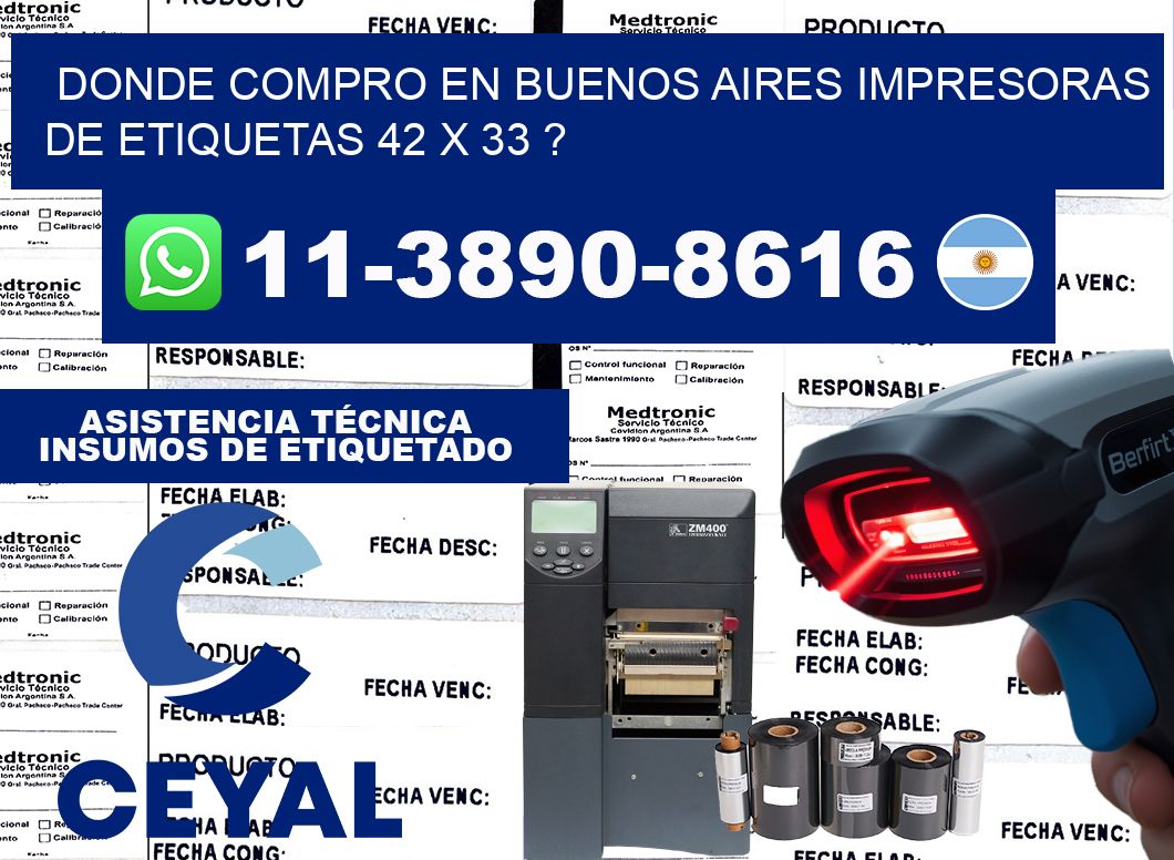 donde compro en buenos aires impresoras de etiquetas 42 x 33 ?
