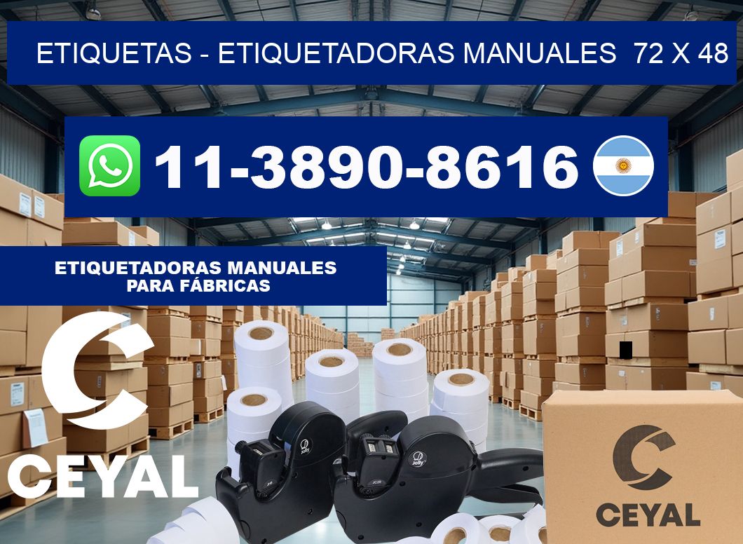 etiquetas – Etiquetadoras Manuales  72 x 48