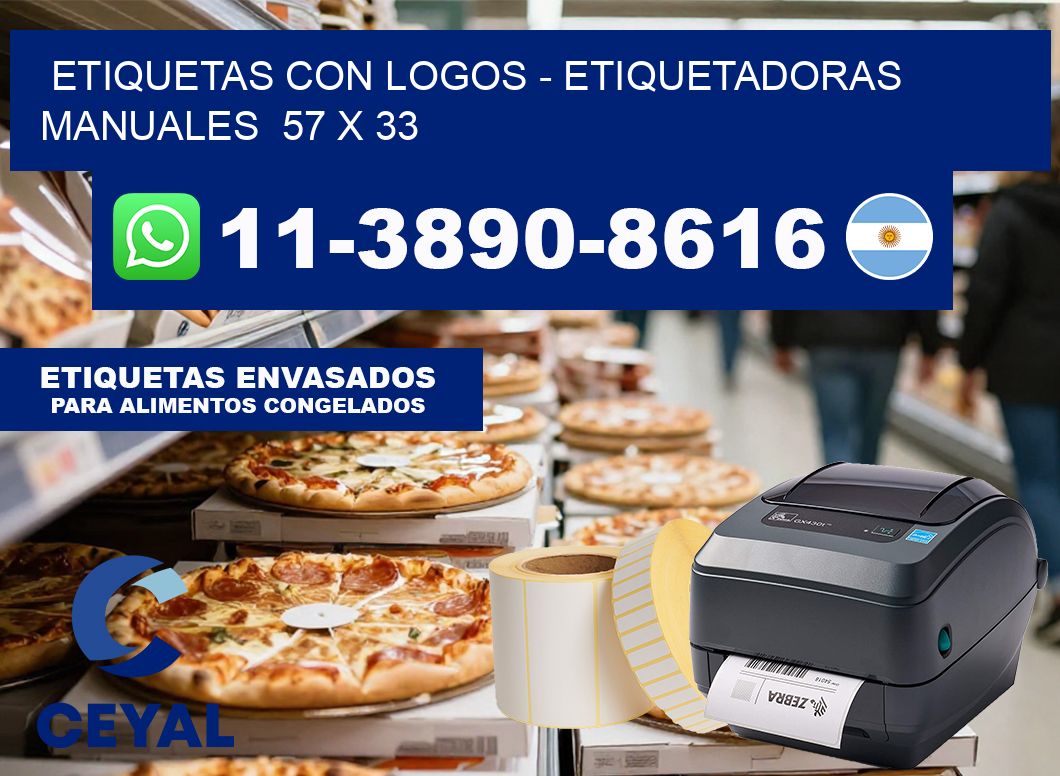 etiquetas con logos – Etiquetadoras Manuales  57 x 33