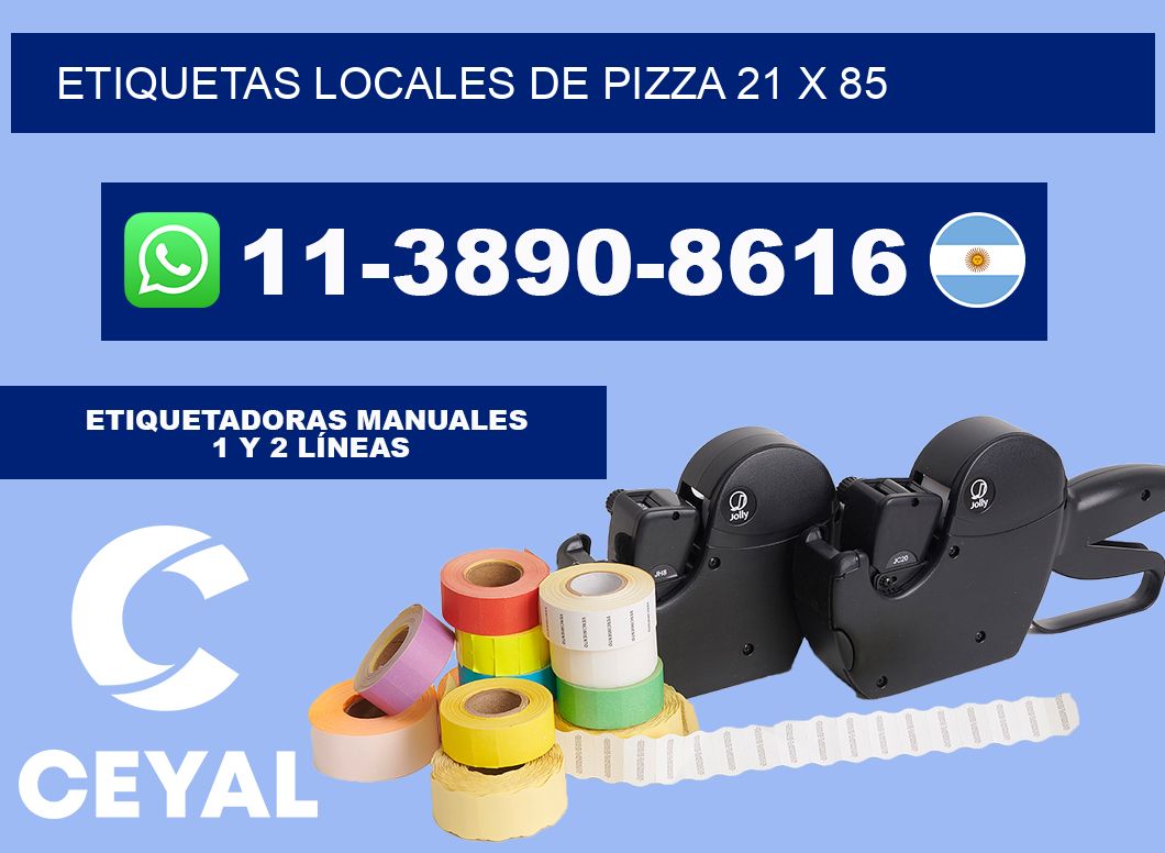 etiquetas locales de pizza 21 x 85