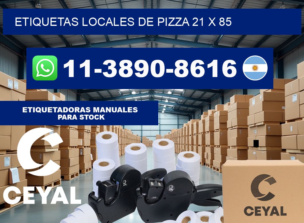 etiquetas locales de pizza 21 x 85