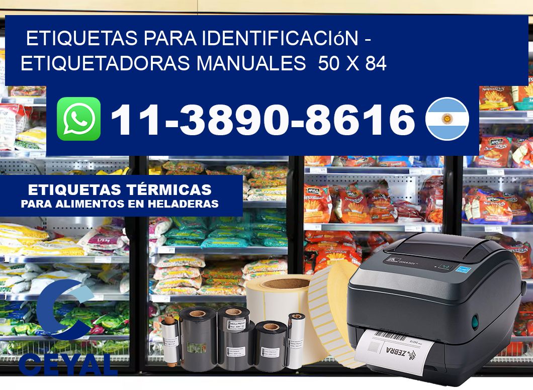 etiquetas para identificación – Etiquetadoras Manuales  50 x 84